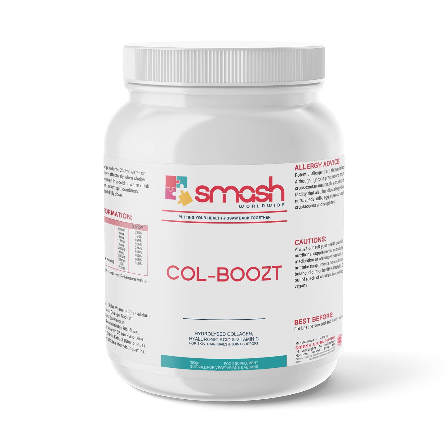 Col-Boozt SMASH Worldwide Collagen Powder