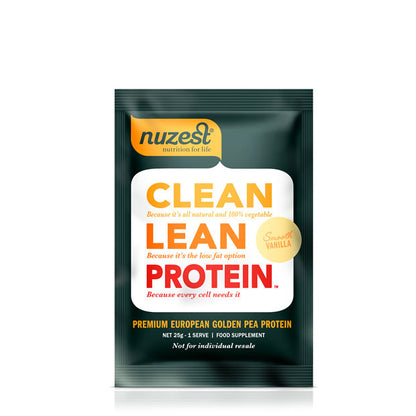 Clean lean protein sachets in smooth vanilla flavour from SMASH Worldwide